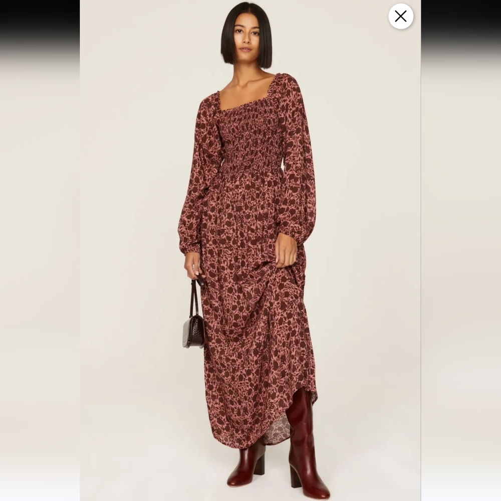 Faherty Susanna Smocked Dress In Montserrat Floral